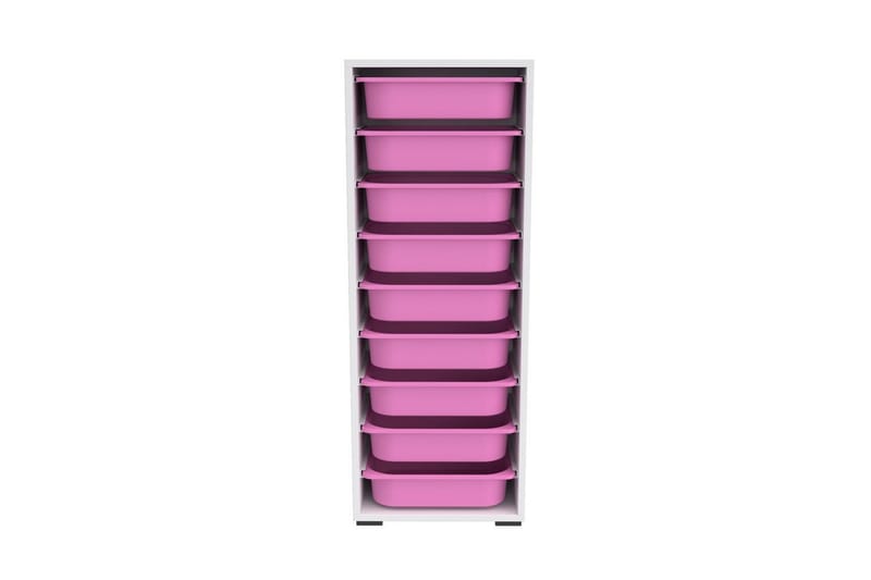 Stribor Förvaringslådor 45,5 cm - Vit/Rosa - Förvaring - Småförvaring - Förvaringslådor