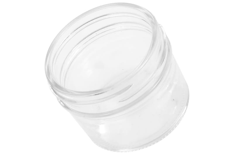 Syltburkar i glas med silvriga lock 24 st 110 ml - Silver - Förvaring - Småförvaring