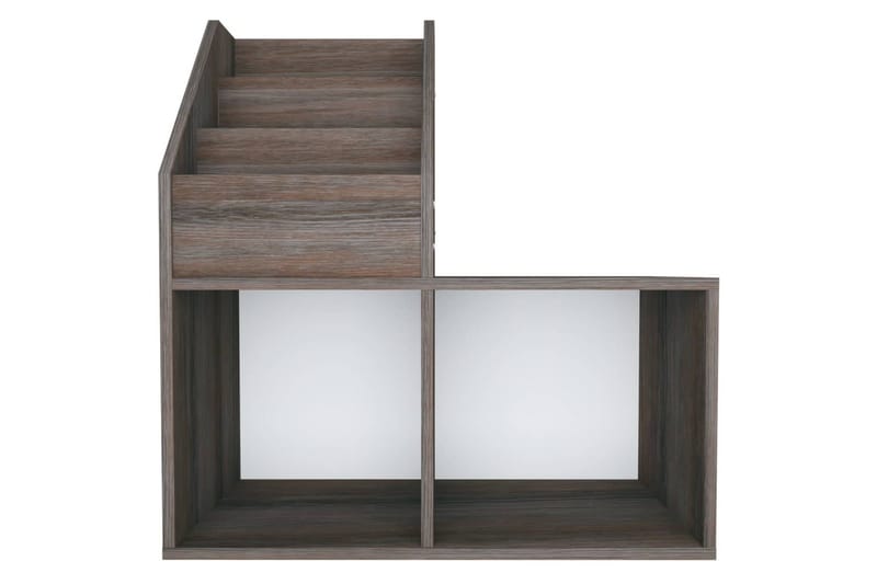 Tidningsställ för barn grå och sonoma-ek 71x30x78,5cm spånsk - Grå - Förvaring - Småförvaring - Förvaringsställ - Tidningsställ