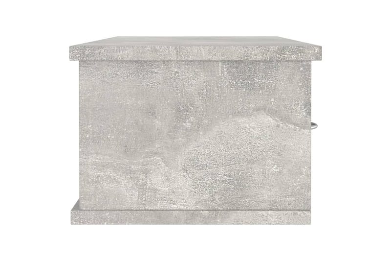 Väggmonterade lådor betonggrå 88x26x18,5 cm spånskiva - Betonggrå - Förvaringslådor