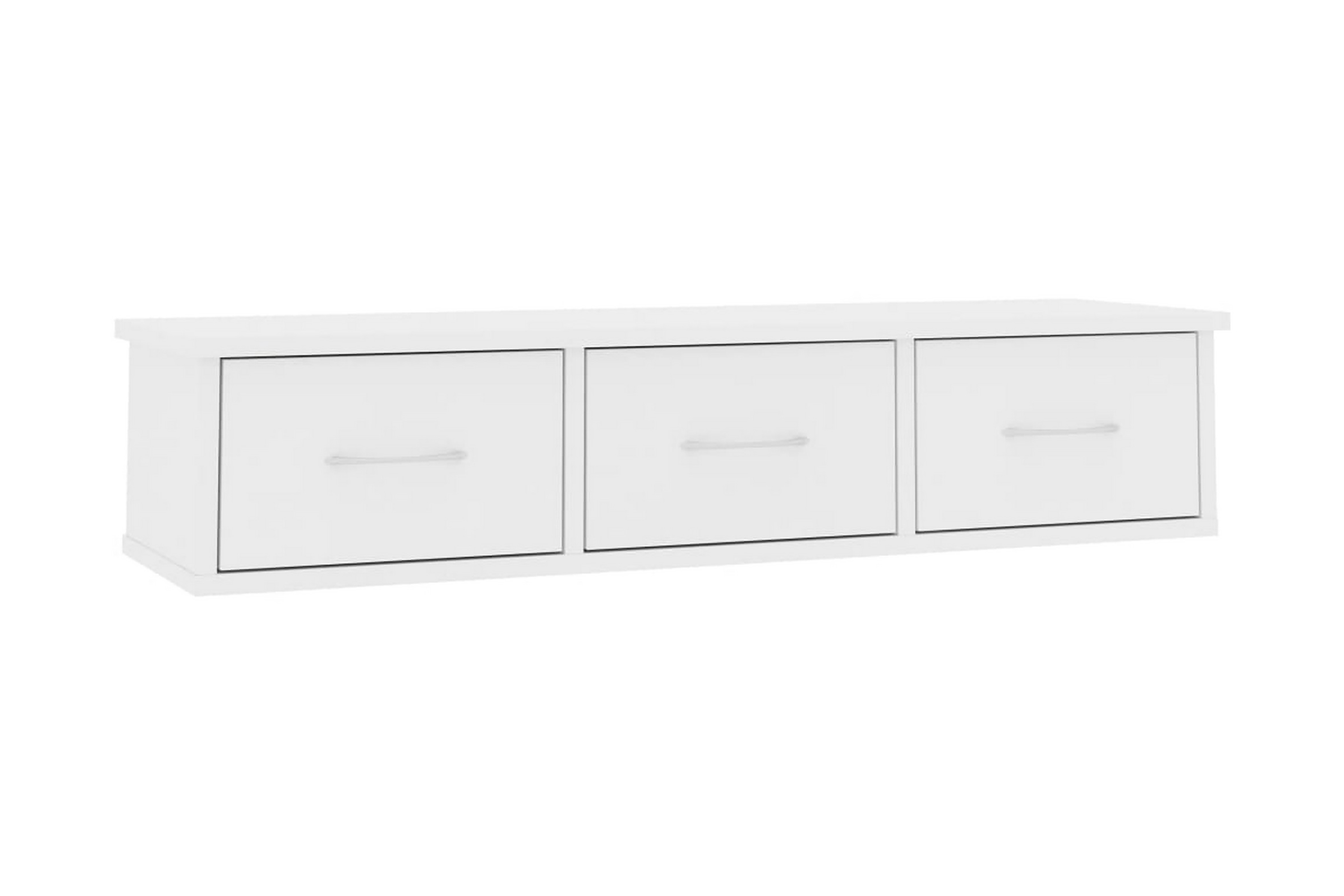 Väggmonterade lådor vit 88x26x18,5 cm spånskiva – Vit
