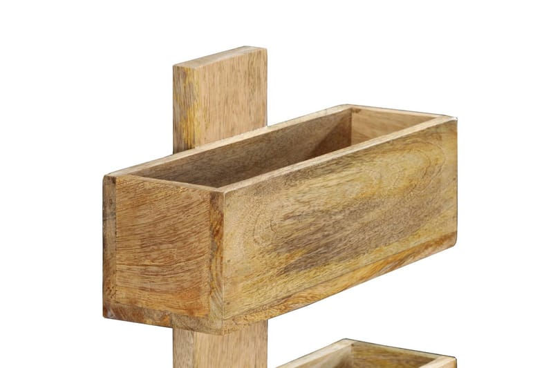 Väggmonterat tidningsställ 30x11x72 cm massivt mangoträ - Brun - Förvaring - Småförvaring - Förvaringsställ - Tidningsställ
