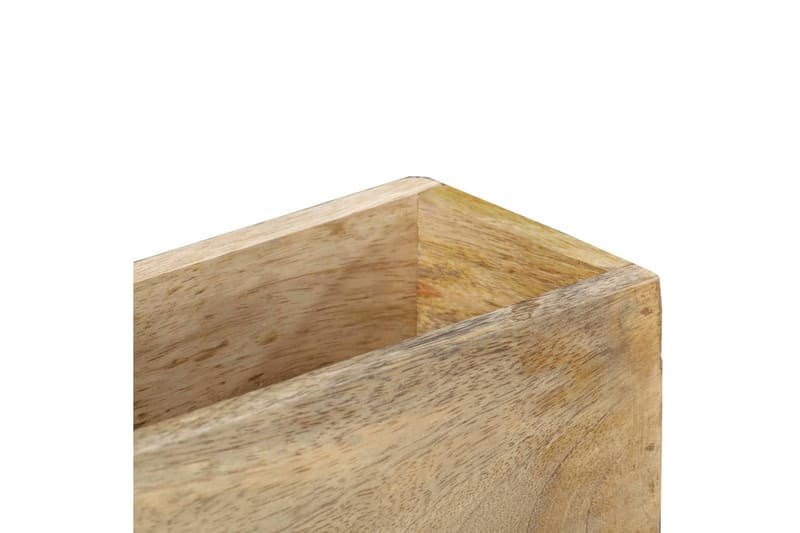 Väggmonterat tidningsställ 30x11x72 cm massivt mangoträ - Brun - Förvaring - Småförvaring - Förvaringsställ - Tidningsställ