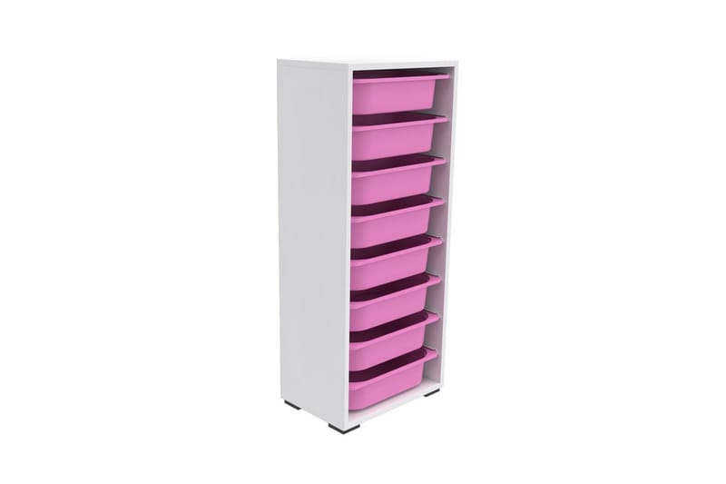 Versa Förvaringslådor 45,5 cm - Vit/Rosa - Förvaring - Småförvaring - Förvaringslådor