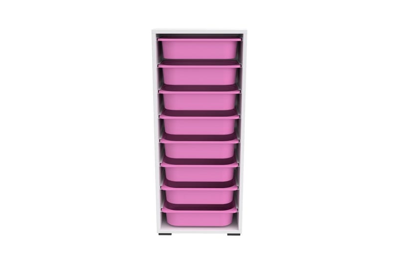 Versa Förvaringslådor 45,5 cm - Vit/Rosa - Förvaring - Småförvaring - Förvaringslådor