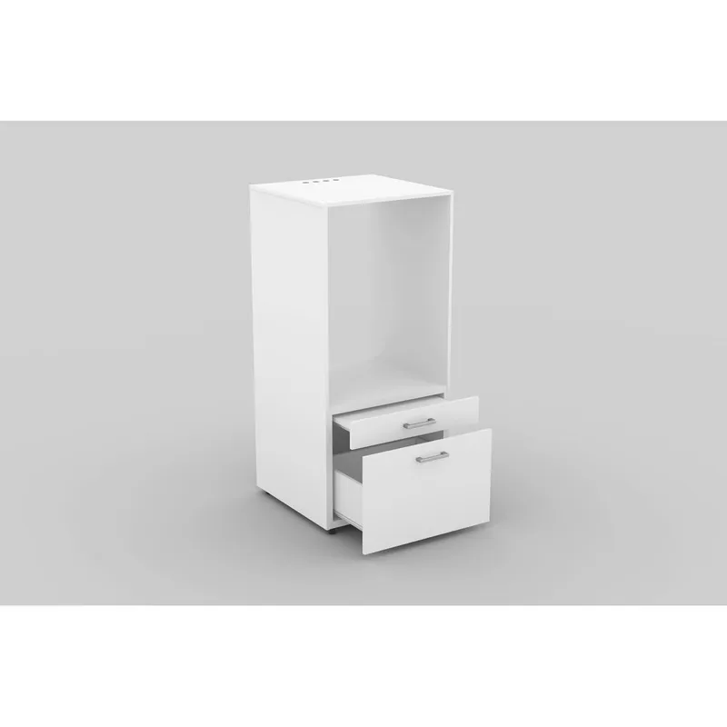 Tvättmaskin/Torkskåp Aza 1 Låda 1 Hylla - Vit - Förvaring - Badrumsförvaring & tvättstuga inredning