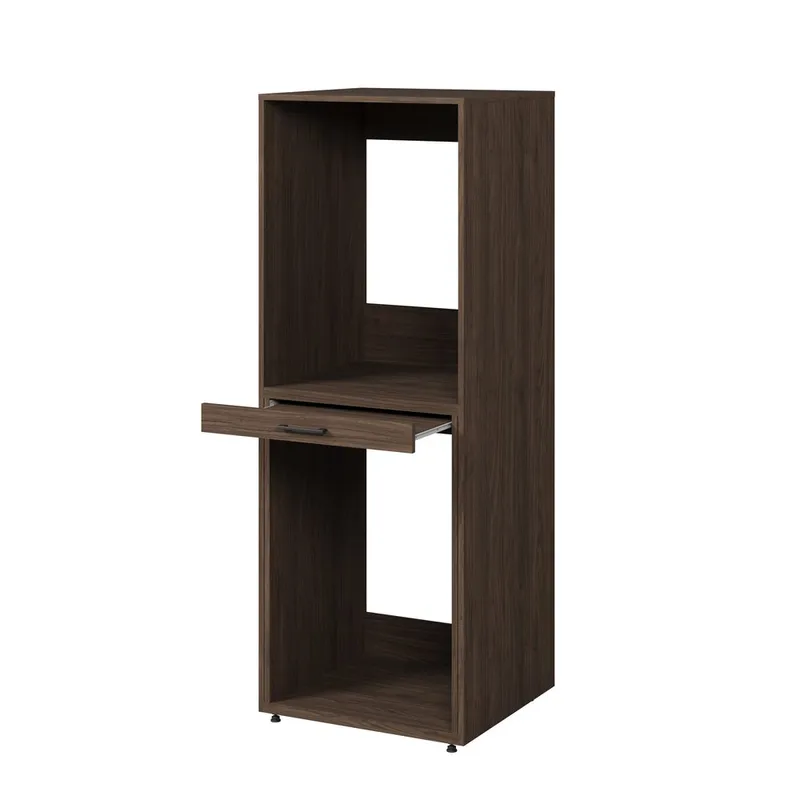 Tvättmaskin/Torktumlarskåp Aza 1 Hylla - Valnöt Villa - Förvaring - Badrumsförvaring & tvättstuga inredning