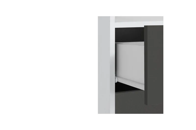 Väggskåp Mirza Vit/Antracit - Vit/Antracit - Förvaring - Badrumsförvaring & tvättstuga inredning - Badrumsskåp
