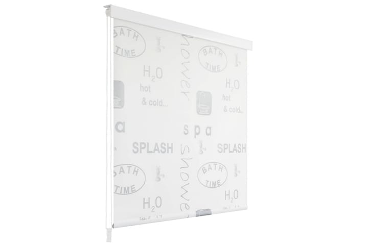 Rullgardin för dusch 120x240 cm stänk - Grå - Duschdraperi