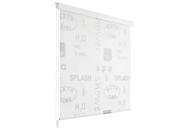 Rullgardin för dusch 160x240 cm stänk - Grå - Duschdraperi
