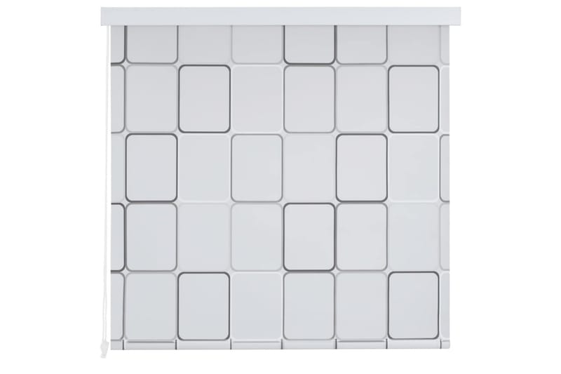 Rullgardin för dusch 80x240 cm fyrkant - Vit - Inredning & dekor - Badrumsinredning - Duschdraperi