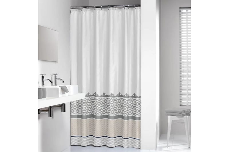 Sealskin Duschdraperi Marrakech 180 cm silver 235281318 - Inredning & dekor - Badrumsinredning - Duschdraperi
