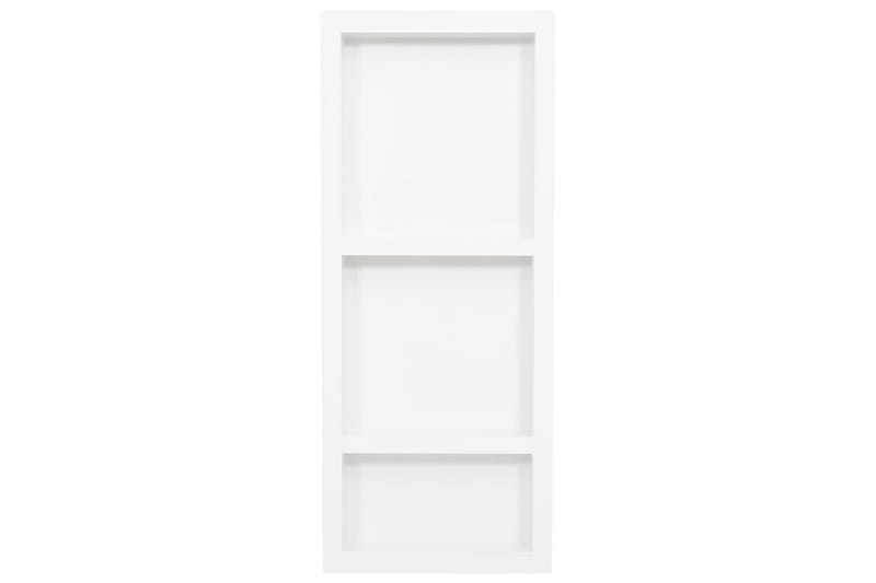 Infälld duschhylla niche 3 hyllor matt vit 41x99x9 cm - Vit - Inredning & dekor - Badrumsinredning - Duschhylla & duschkorg