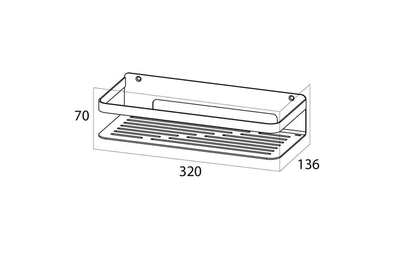 Tiger Duschhylla Caddy silver stor 1400230946 - Inredning & dekor - Badrumsinredning - Duschhylla & duschkorg