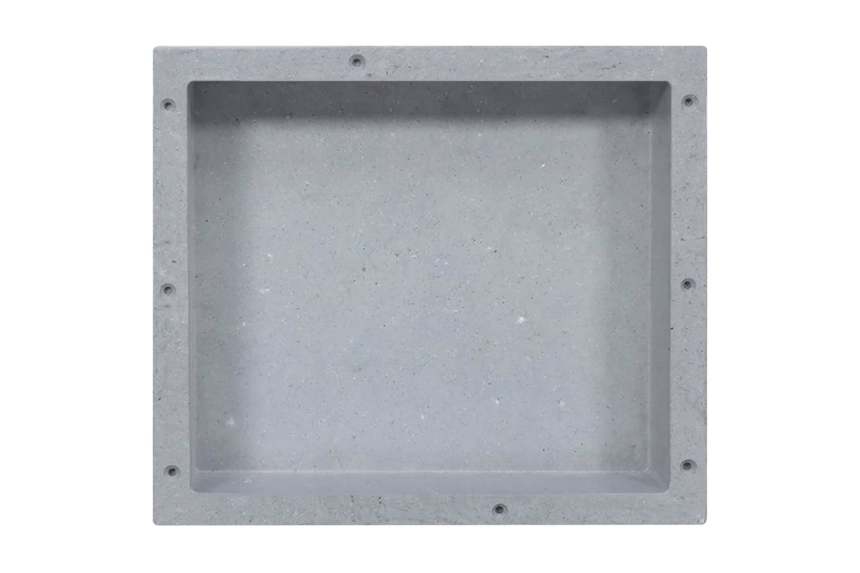 Infälld duschhylla niche matt grå 41x36x10 cm – Grå