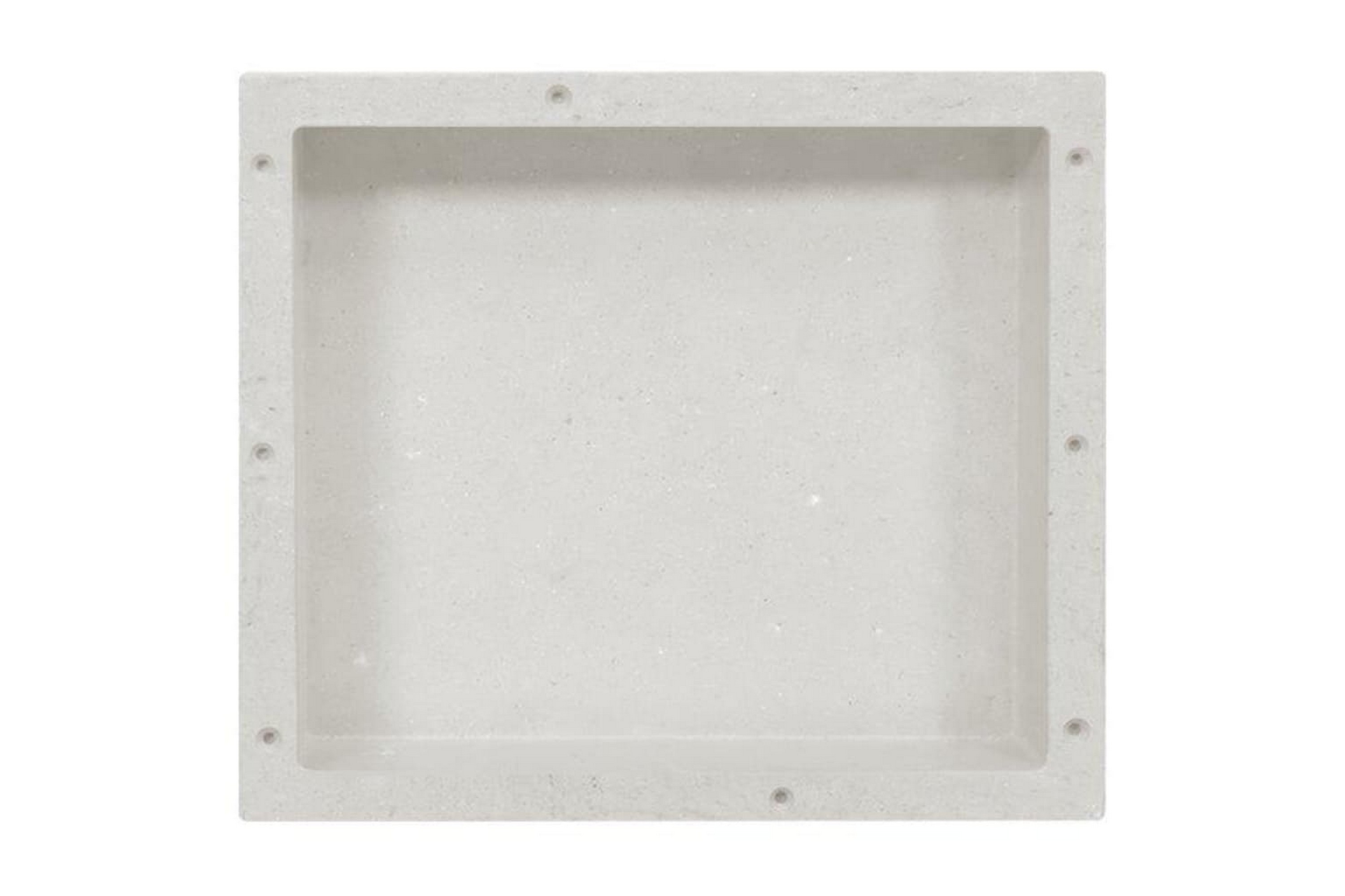 Infälld duschhylla niche matt vit 41x36x10 cm – Vit