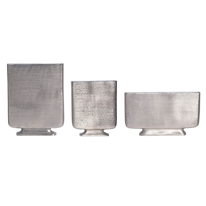 Corova Vas 33 cm Set om 3 - Silverfärgad - Inredning & dekor - Dekor & inredningsdetaljer