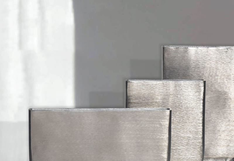 Corova Vas 33 cm Set om 3 - Silverfärgad - Inredning & dekor - Dekor & inredningsdetaljer
