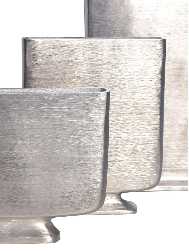 Corova Vas 33 cm Set om 3 - Silverfärgad - Inredning & dekor - Dekor & inredningsdetaljer