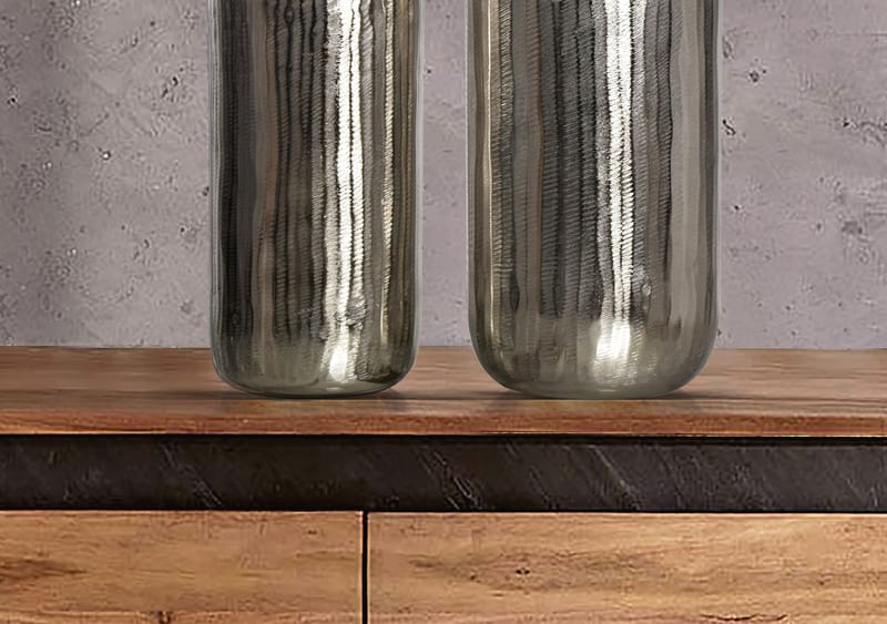 Dalaro Vas 40 cm Set om 2 - silverfärgad - Inredning & dekor - Dekor & inredningsdetaljer