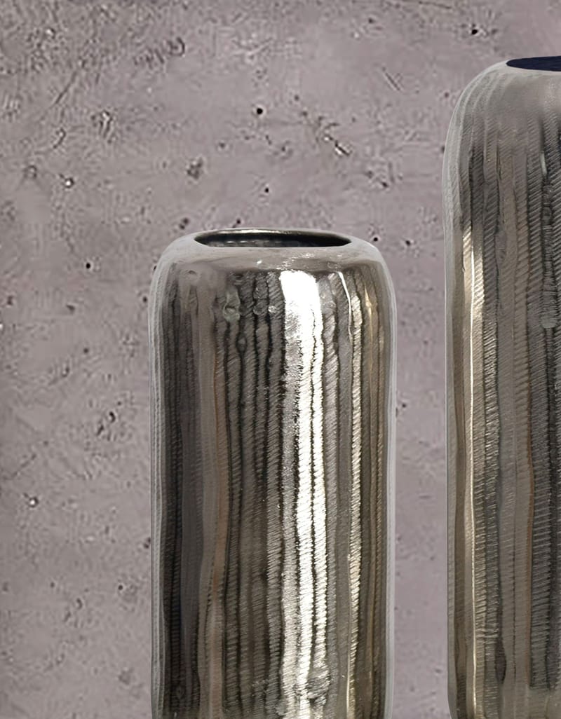 Dalaro Vas 40 cm Set om 2 - silverfärgad - Inredning & dekor - Dekor & inredningsdetaljer