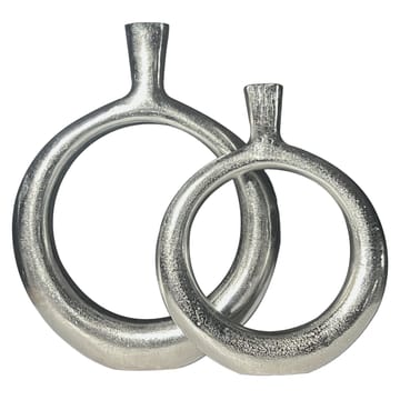 Dalena Vas 45 cm Set om 2 - silverfärgad - Inredning & dekor - Dekor & inredningsdetaljer