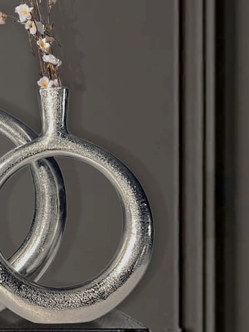 Dalena Vas 45 cm Set om 2 - silverfärgad - Inredning & dekor - Dekor & inredningsdetaljer