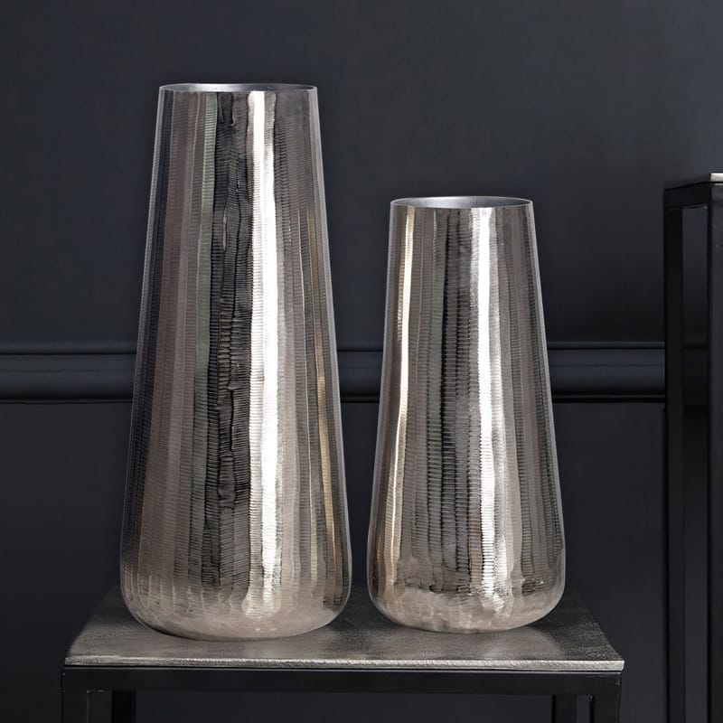 Daleri Vas 45 cm Set om 2 - Silverfärgad - Inredning & dekor - Dekor & inredningsdetaljer
