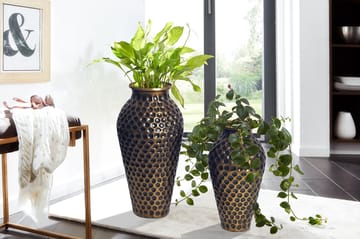 Dalilo Vas 51 cm Set om 2 - Antikguld med mörk patina - Inredning & dekor - Dekor & inredningsdetaljer