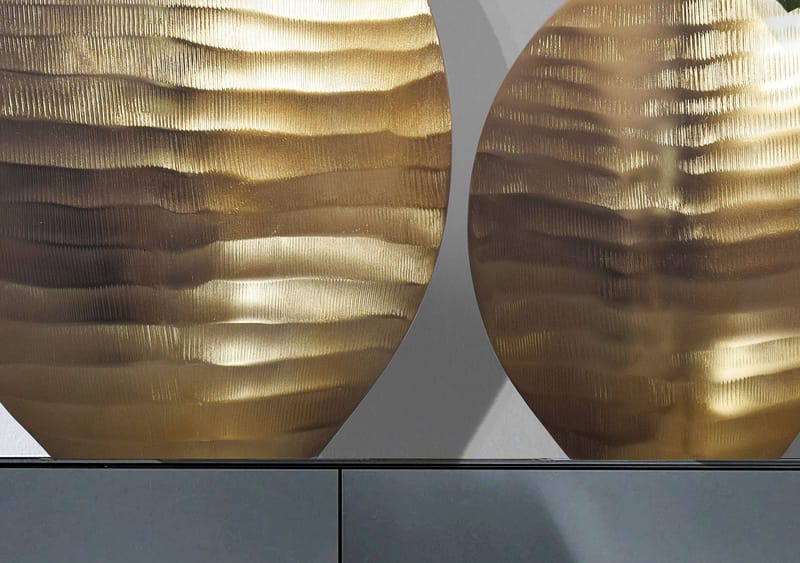 Dalira Vas 31 cm Set om 2 - Guldfärgad - Inredning & dekor - Dekor & inredningsdetaljer