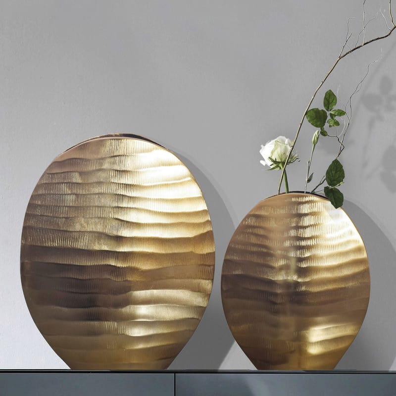 Dalira Vas 31 cm Set om 2 - Guldfärgad - Inredning & dekor - Dekor & inredningsdetaljer