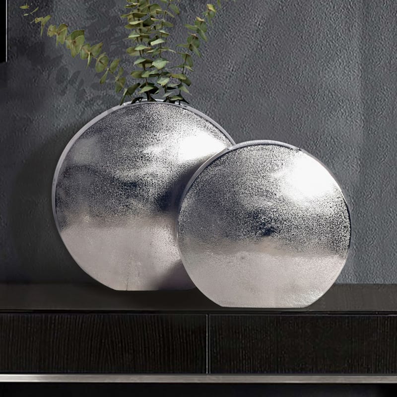 Dalora Vas 34 cm Set om 2 - Silverfärgad - Inredning & dekor - Dekor & inredningsdetaljer