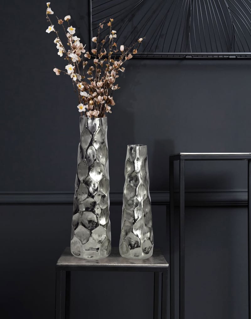 Daluna Vas 49 cm Set om 2 - Silverfärgad - Inredning & dekor - Dekor & inredningsdetaljer