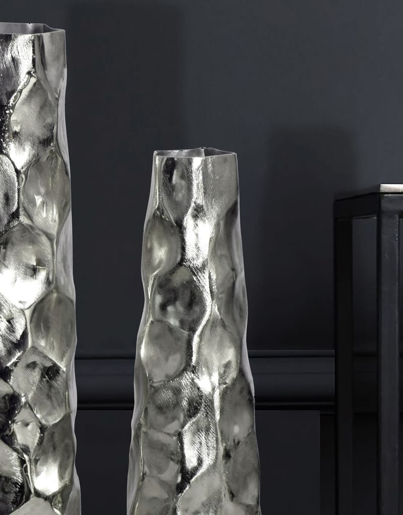 Daluna Vas 49 cm Set om 2 - Silverfärgad - Inredning & dekor - Dekor & inredningsdetaljer