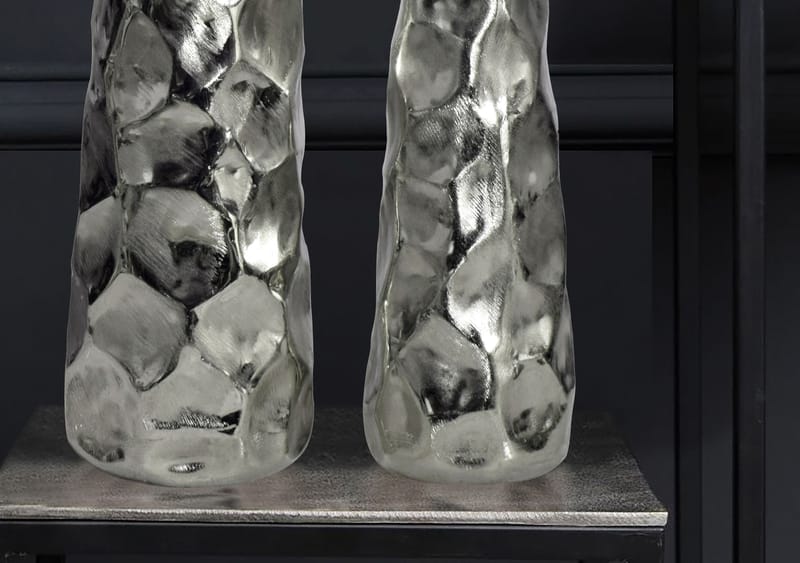 Daluna Vas 49 cm Set om 2 - Silverfärgad - Inredning & dekor - Dekor & inredningsdetaljer