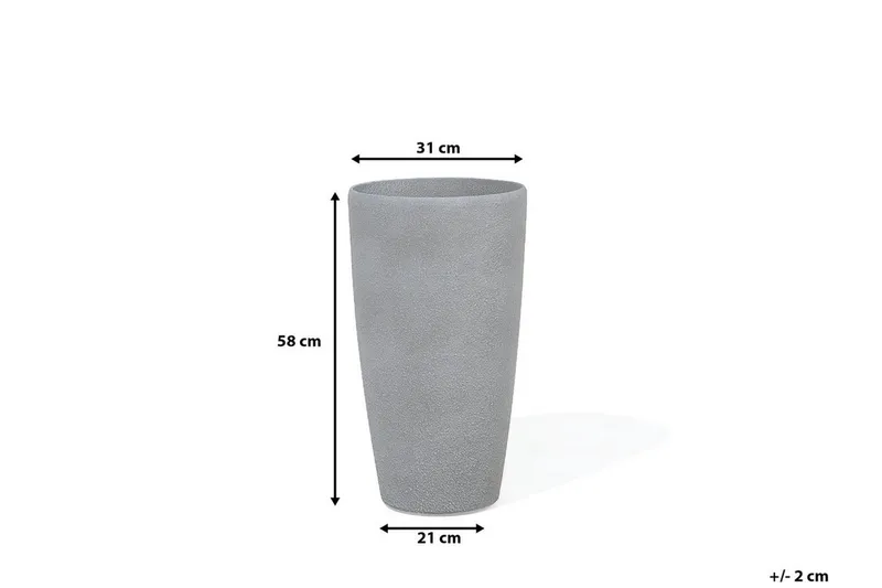 Abdera Kruka 31 cm - Grå - Inredning & dekor - Trädgårdsdekoration - Utomhuskrukor - Blomkrukor