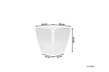 Astras Blomkruka 48 cm - Silver - Inredning & dekor - Trädgårdsdekoration - Utomhuskrukor - Blomkrukor