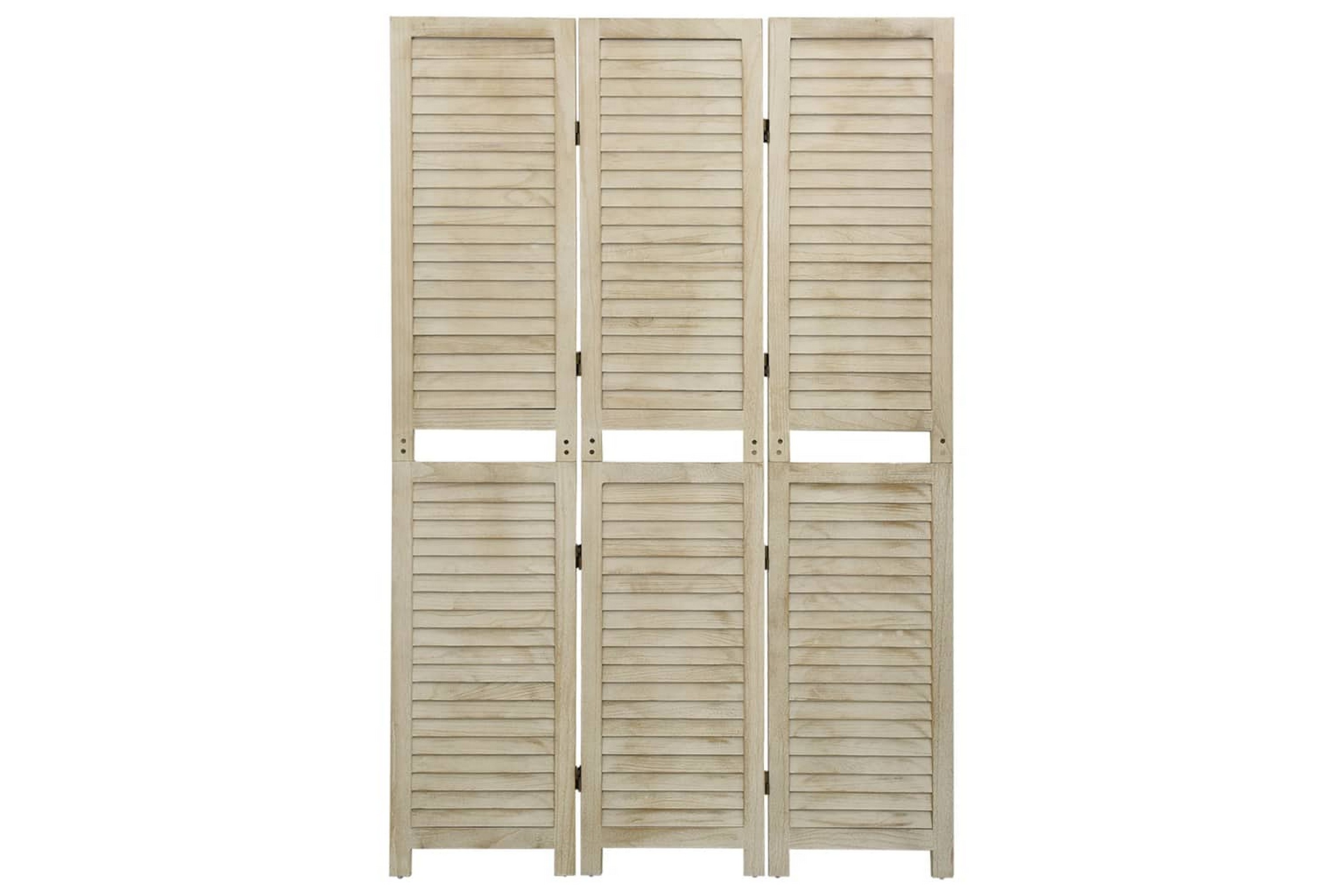 beBasic Rumsavdelare 3 paneler 105×165 cm massivt trä <strong>paulownia</strong> –