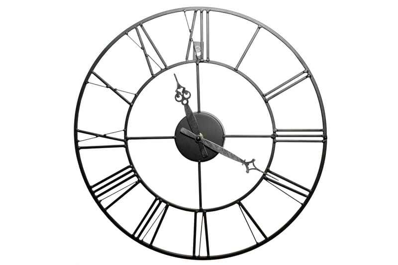 Black Metal klocka, 40x40cm