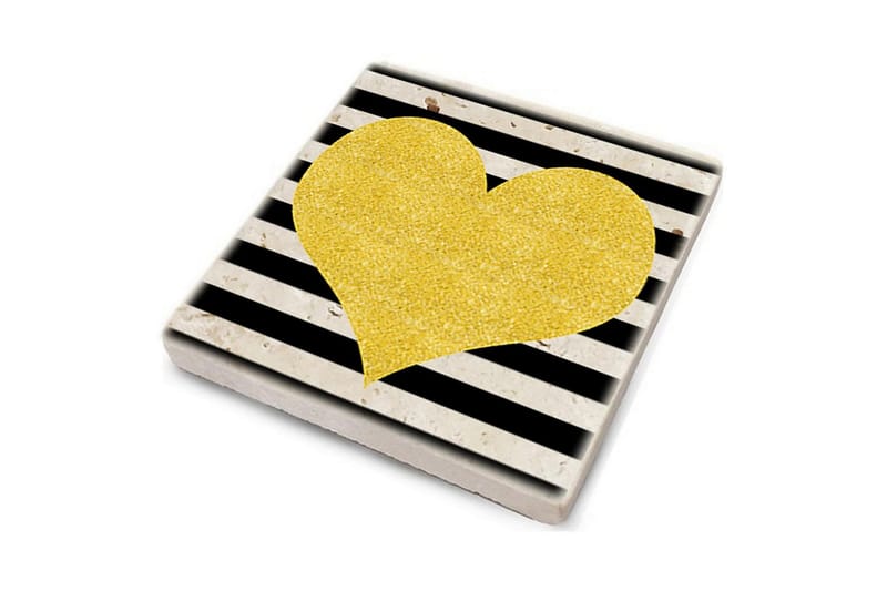 Glasunderlägg 4-pack - Flerfärgad - Inredning & dekor - Dekor & inredningsdetaljer - Bordsdekoration - Glasunderlägg