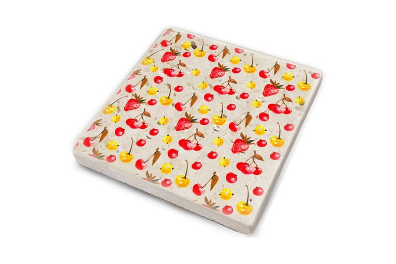 Glasunderlägg 4-pack - Flerfärgad - Inredning & dekor - Dekor & inredningsdetaljer - Bordsdekoration - Glasunderlägg