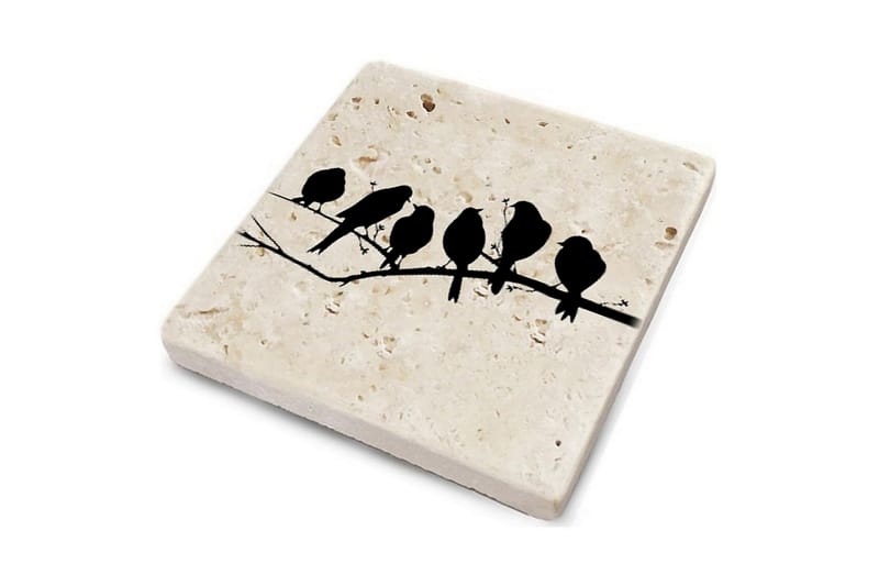 Glasunderlägg 4-pack - Flerfärgad - Inredning & dekor - Dekor & inredningsdetaljer - Bordsdekoration - Glasunderlägg