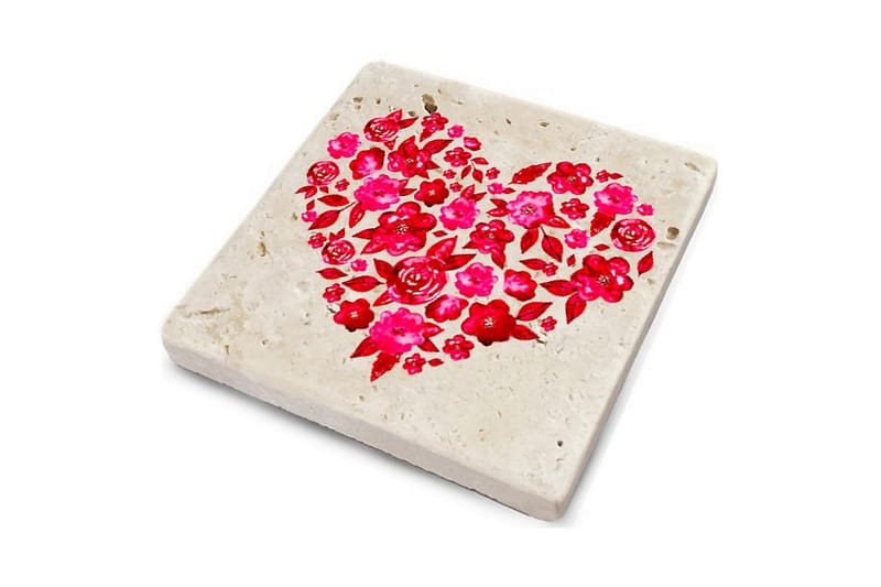 Glasunderlägg 4-pack - Flerfärgad - Inredning & dekor - Dekor & inredningsdetaljer - Bordsdekoration - Glasunderlägg