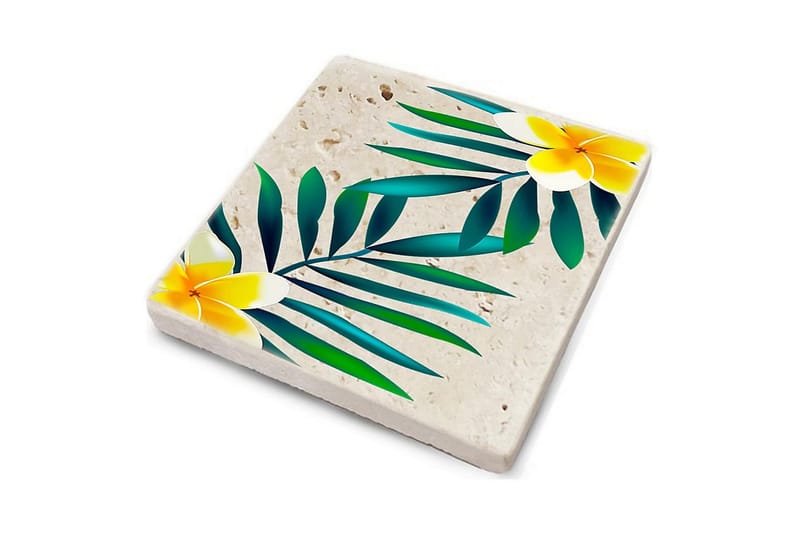 Glasunderlägg 4-pack - Flerfärgad - Inredning & dekor - Dekor & inredningsdetaljer - Bordsdekoration - Glasunderlägg