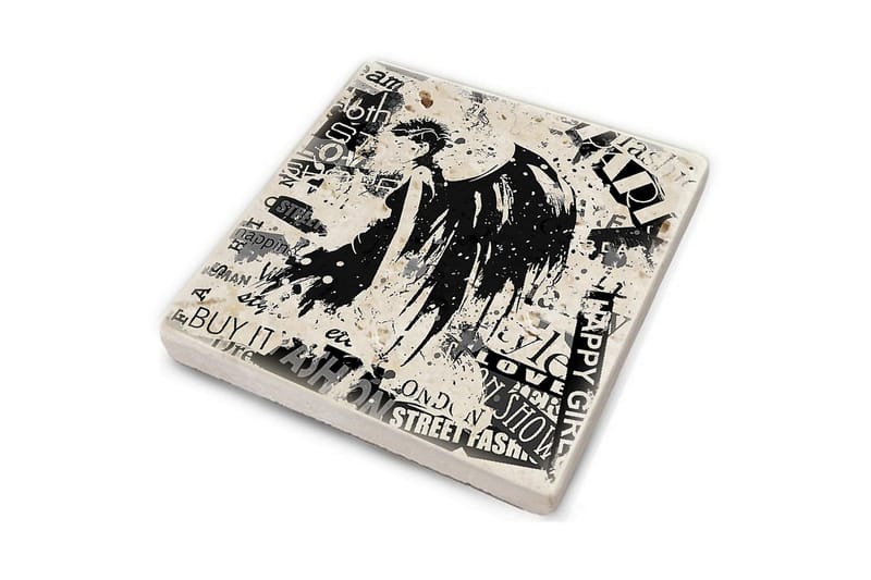 Glasunderlägg 4-pack - Flerfärgad - Inredning & dekor - Dekor & inredningsdetaljer - Bordsdekoration - Glasunderlägg