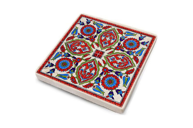 Glasunderlägg 4-pack - Blå/Röd/Grön - Inredning & dekor - Dekor & inredningsdetaljer - Bordsdekoration - Glasunderlägg