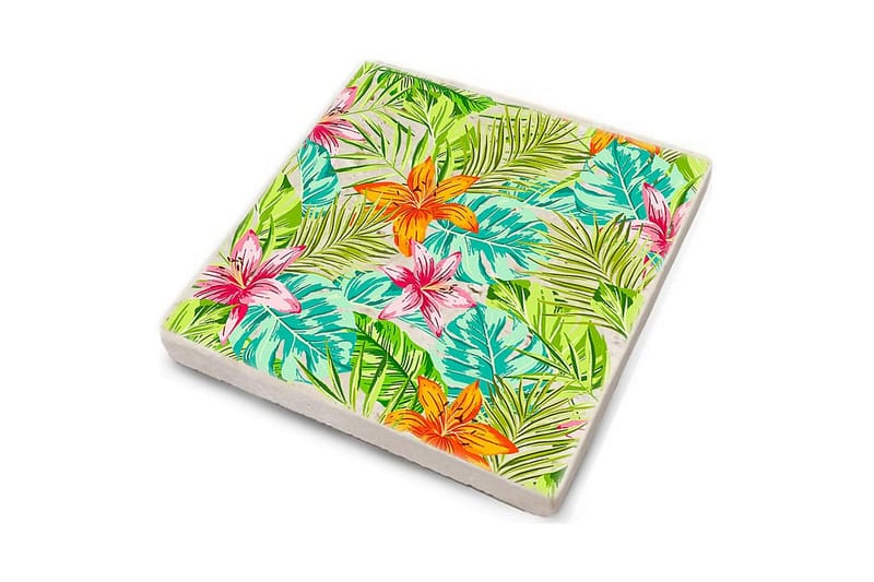 Glasunderlägg 4-pack - Flerfärgad - Inredning & dekor - Dekor & inredningsdetaljer - Bordsdekoration - Glasunderlägg