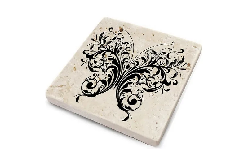 Glasunderlägg 4-pack - Flerfärgad - Inredning & dekor - Dekor & inredningsdetaljer - Bordsdekoration - Glasunderlägg