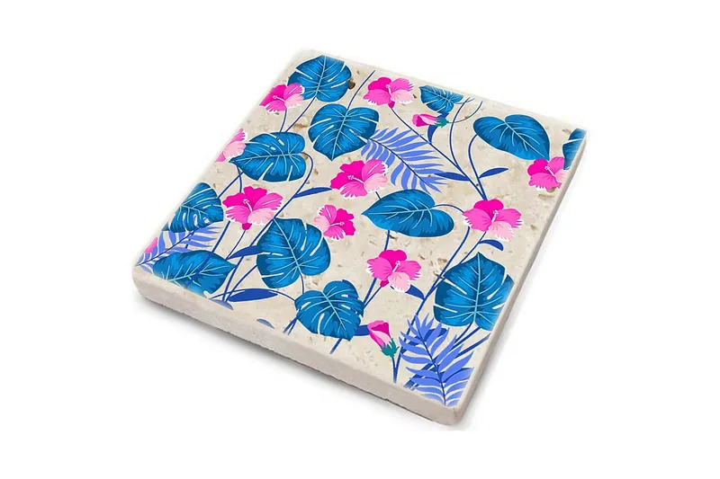 Glasunderlägg 4-pack - Flerfärgad - Inredning & dekor - Dekor & inredningsdetaljer - Bordsdekoration - Glasunderlägg