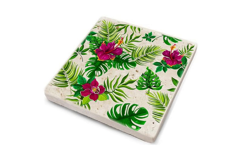 Glasunderlägg 4-pack - Flerfärgad - Inredning & dekor - Dekor & inredningsdetaljer - Bordsdekoration - Glasunderlägg